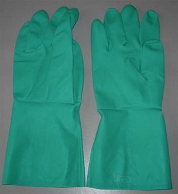 Găng tay chịu dầu mầu xanh