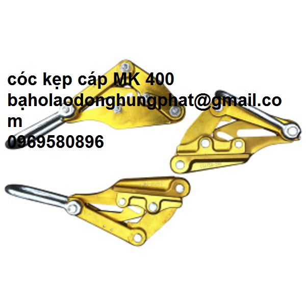 Cóc kẹp cáp MK màu vàng xuất xứ -Trung Quốc   dùng cho đường dây 400 cm