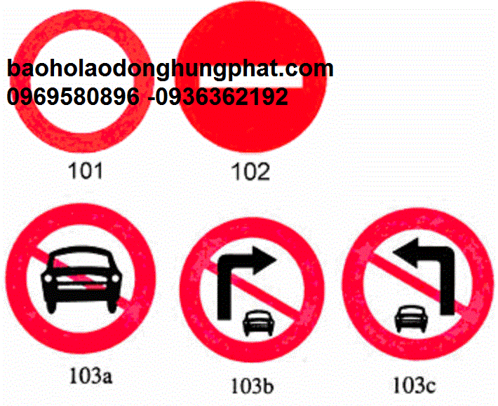 Biển báo cấm ô tô rẽ phải  biển báo số 103b 